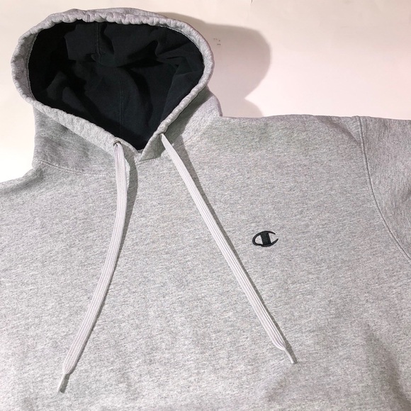 Campion Grey Oversize Logo Hoodie - Picture 5 of 8